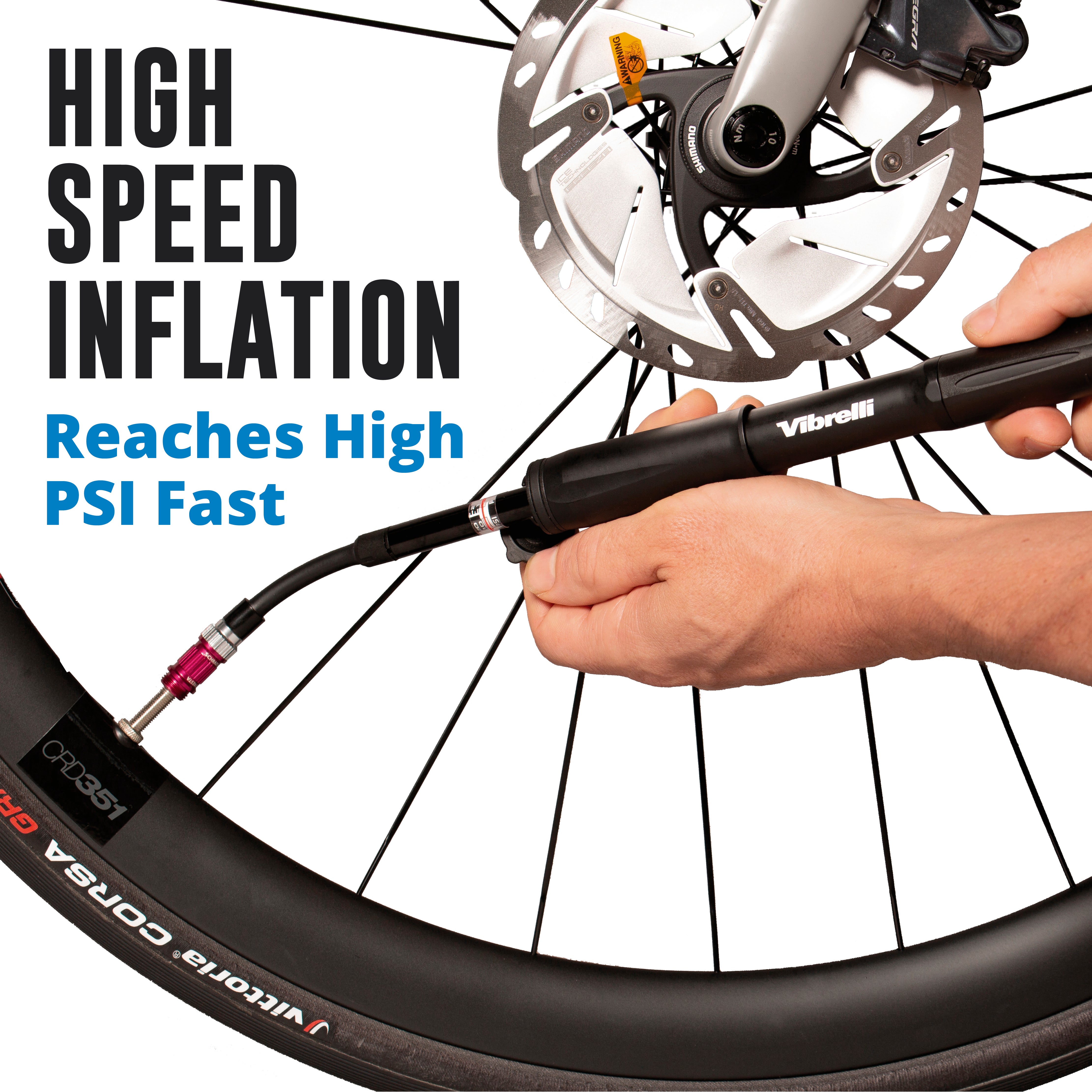 Mini Bike Pump with Gauge