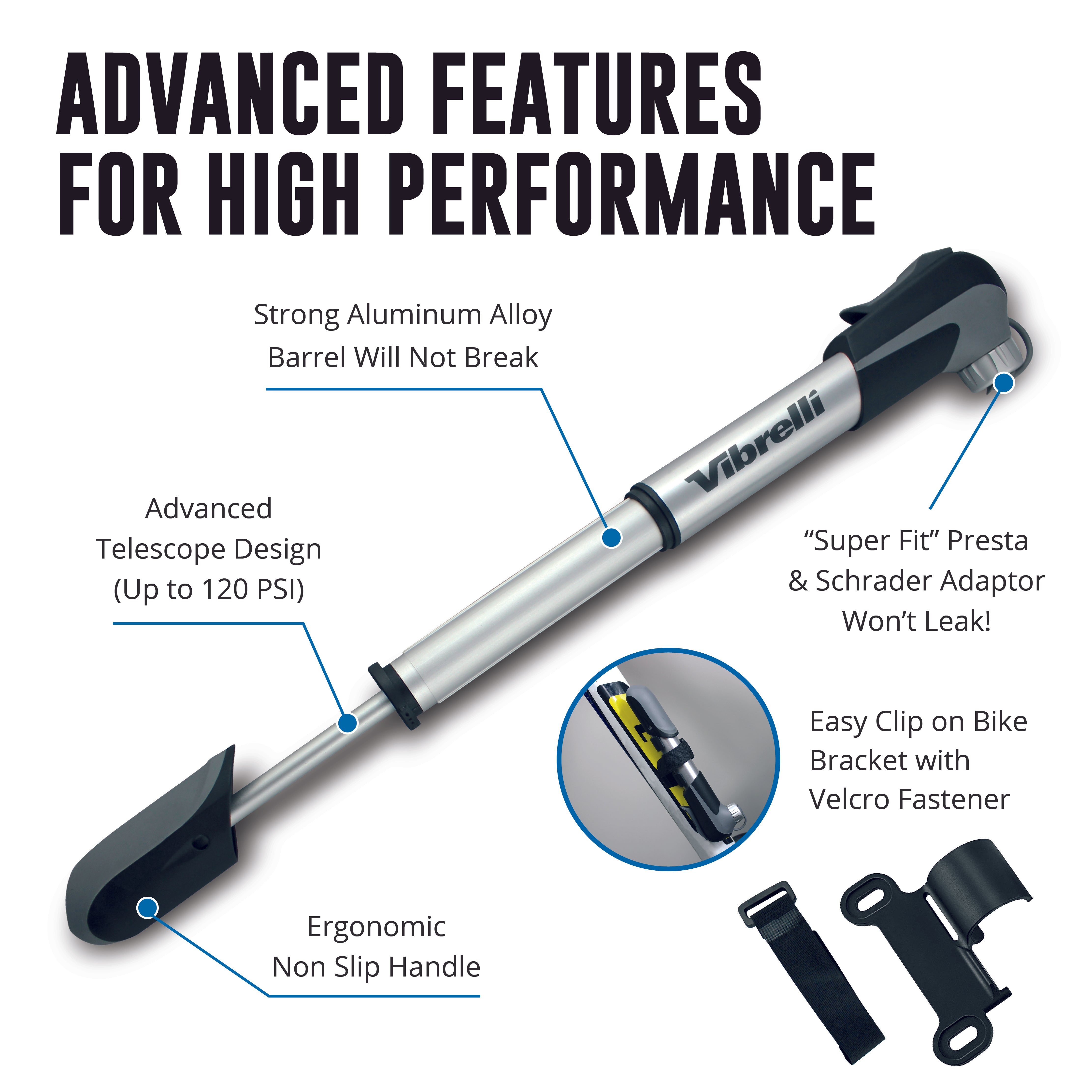 Mini Bike Pump – Vibrelli Outdoors